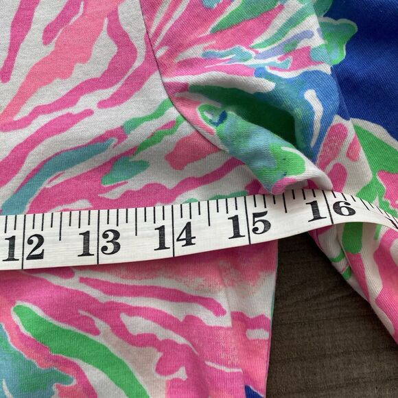 Lilly Pulitzer Sz XXS Marlowe Dress Jungle Utopia Floral‎ Pink 100% Pima Cotton - Picture 11 of 12